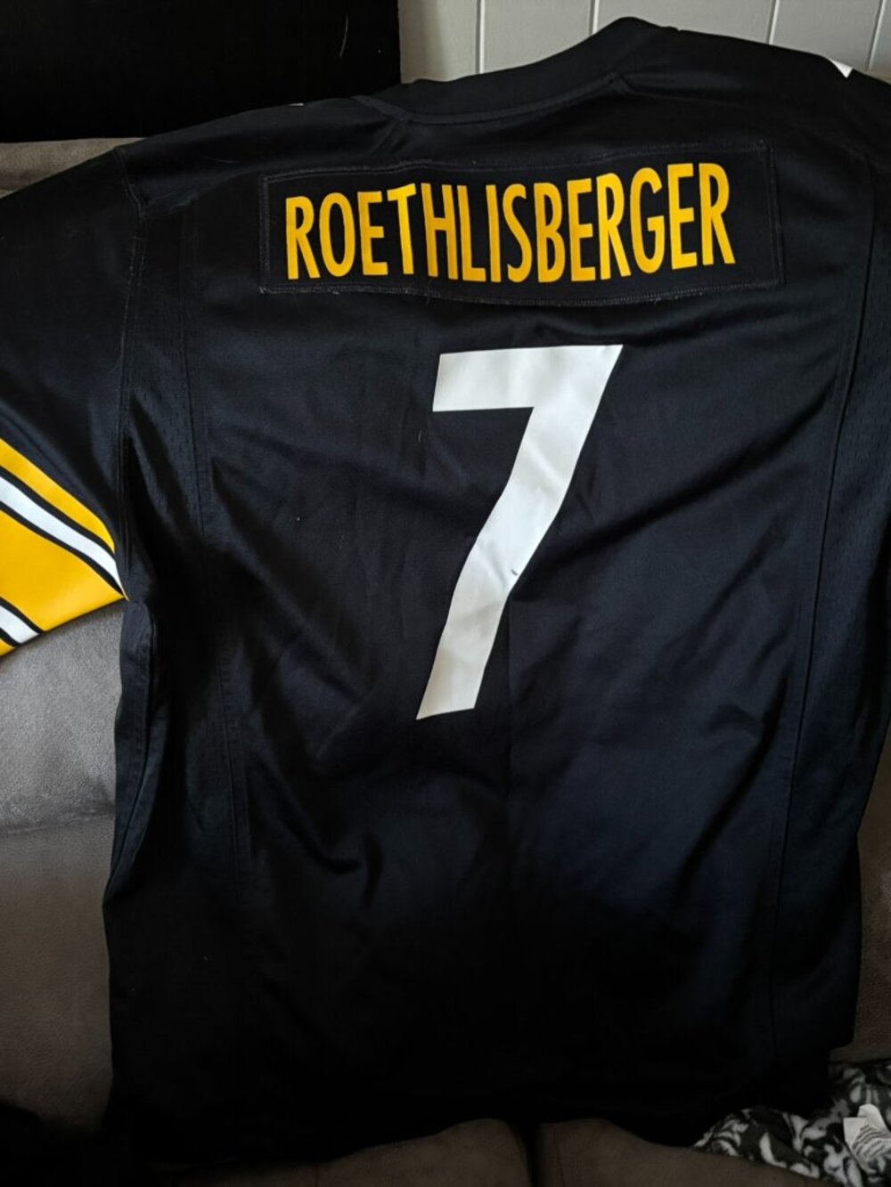 Pittsburgh Steelers Football Jersey shirt #7 Ben Roethlisberger Nike On Field XL